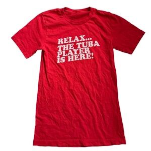 Vintage Graphic Tee: “Relax Im the Tuba Player” Band Tee: Marching Band: Unisex